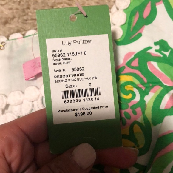 Lily Pulitzer Rosie shift seeing pink elephants - Picture 3 of 8